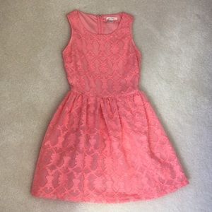 Miami Salmon-colored Sleeveless Dress